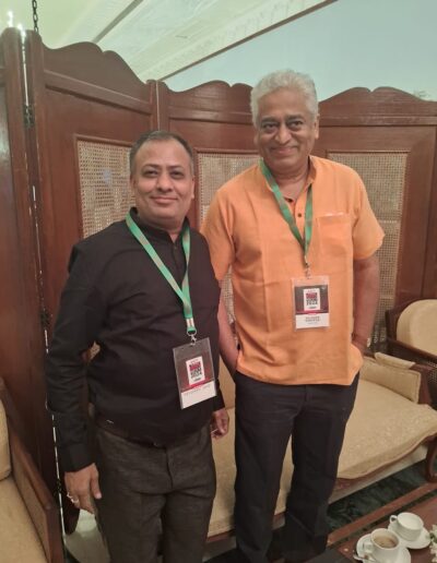 Celebrity Astrologer Abhishek Soni with Journalist Rajdeep Sardesai