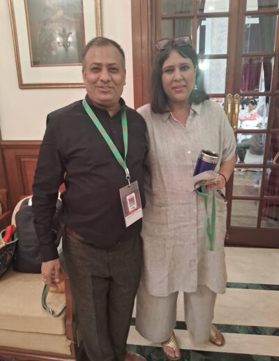 Celebrity Astrologer Abhishek Soni with Barkha Dutt
